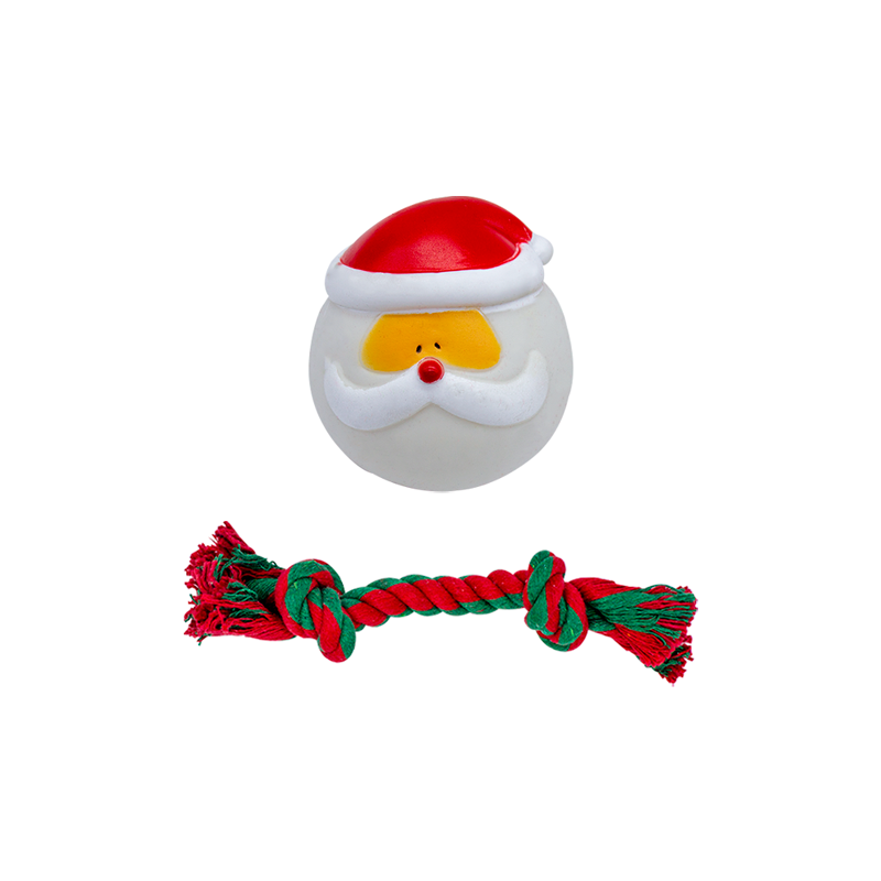 Juguete Navideño Chillón Para Perro Huppy De Goma / Cuerda Paq. 5 Pzs. - Image 8