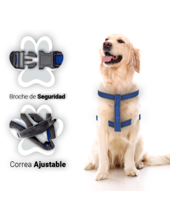 Pechera de Tela para Mascotas Ajustable con Broche de Seguridad Paq. 2 Pzs.