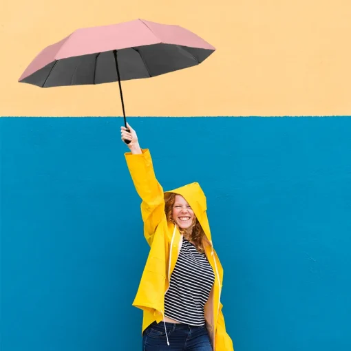 Sombrilla de Bolsillo con Mecanismo Semiautomático Paq. 8 Pzs. ☔☀️ - Image 3