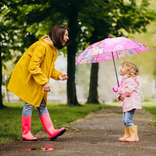 Paraguas Infantil con Mecanismo Semiautomático Incluye Silbato Paq. 4 Pzs.☔ - Image 3