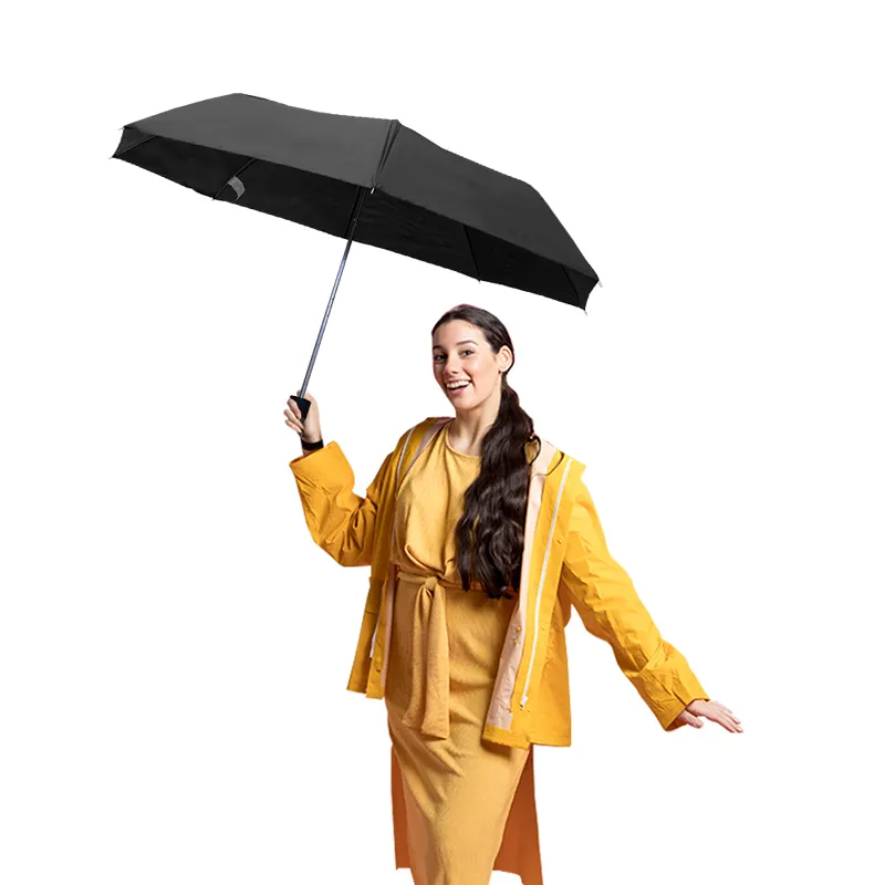 Paraguas de Bolsillo Con Sistema Manual Color Negro ☔