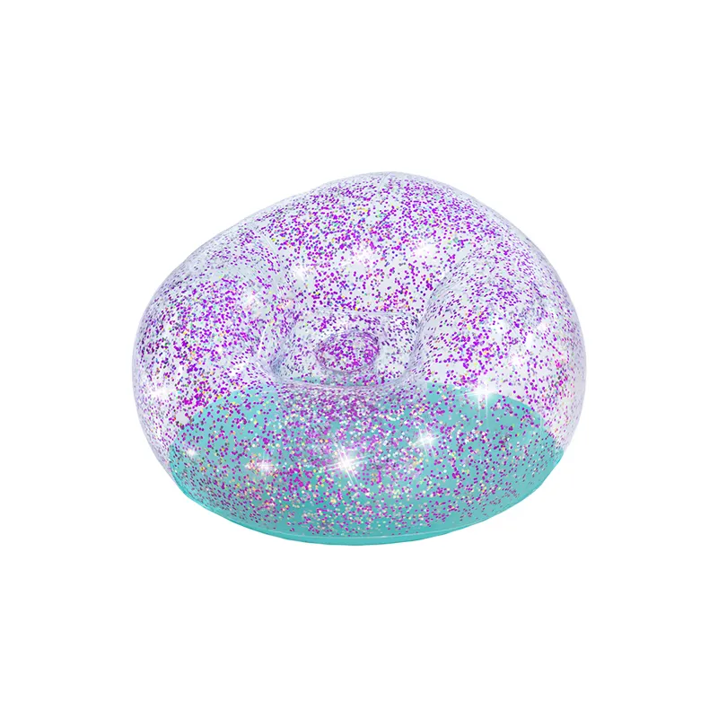Sillón Puff Inflable Infantil Bestway Glitter Multicolor