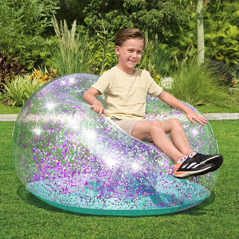 Sillón Puff Inflable Infantil Bestway Glitter Multicolor - Image 3