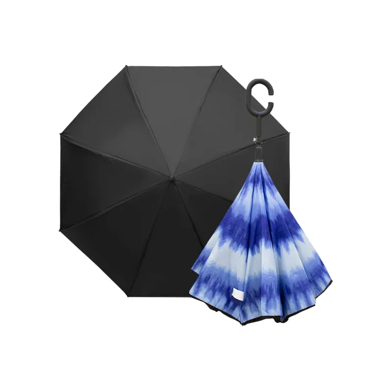 Paraguas Reversible con Sistema Semiautomático y Bastón Ergonómico Paq. 5Pzs.☔ - Image 19