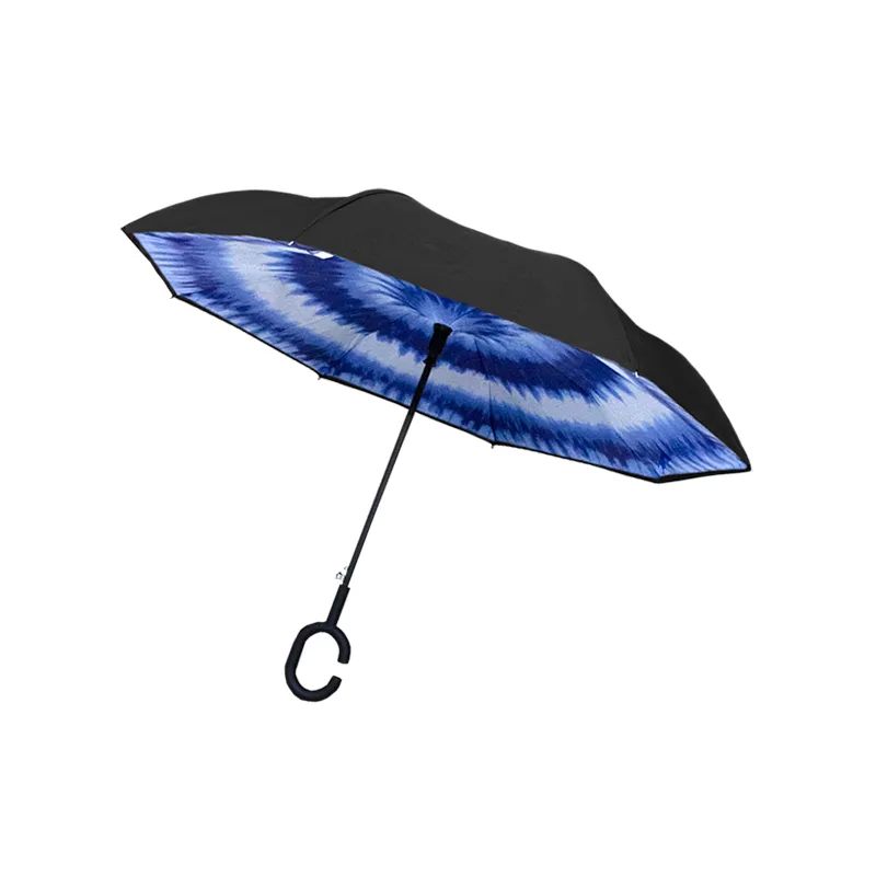 Paraguas Reversible con Sistema Semiautomático y Bastón Ergonómico Paq. 5Pzs.☔ - Image 18