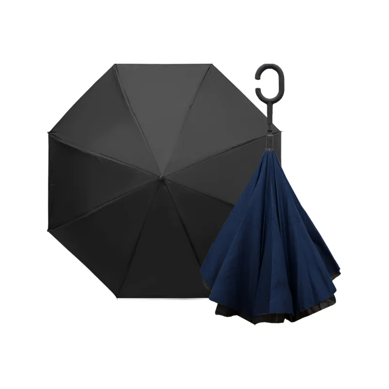 Paraguas Reversible con Sistema Semiautomático y Bastón Ergonómico Paq. 8 Pzs.☔ - Image 26