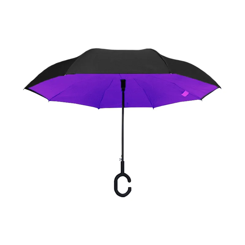 Paraguas Reversible con Sistema Semiautomático y Bastón Ergonómico Paq. 8 Pzs.☔ - Image 13