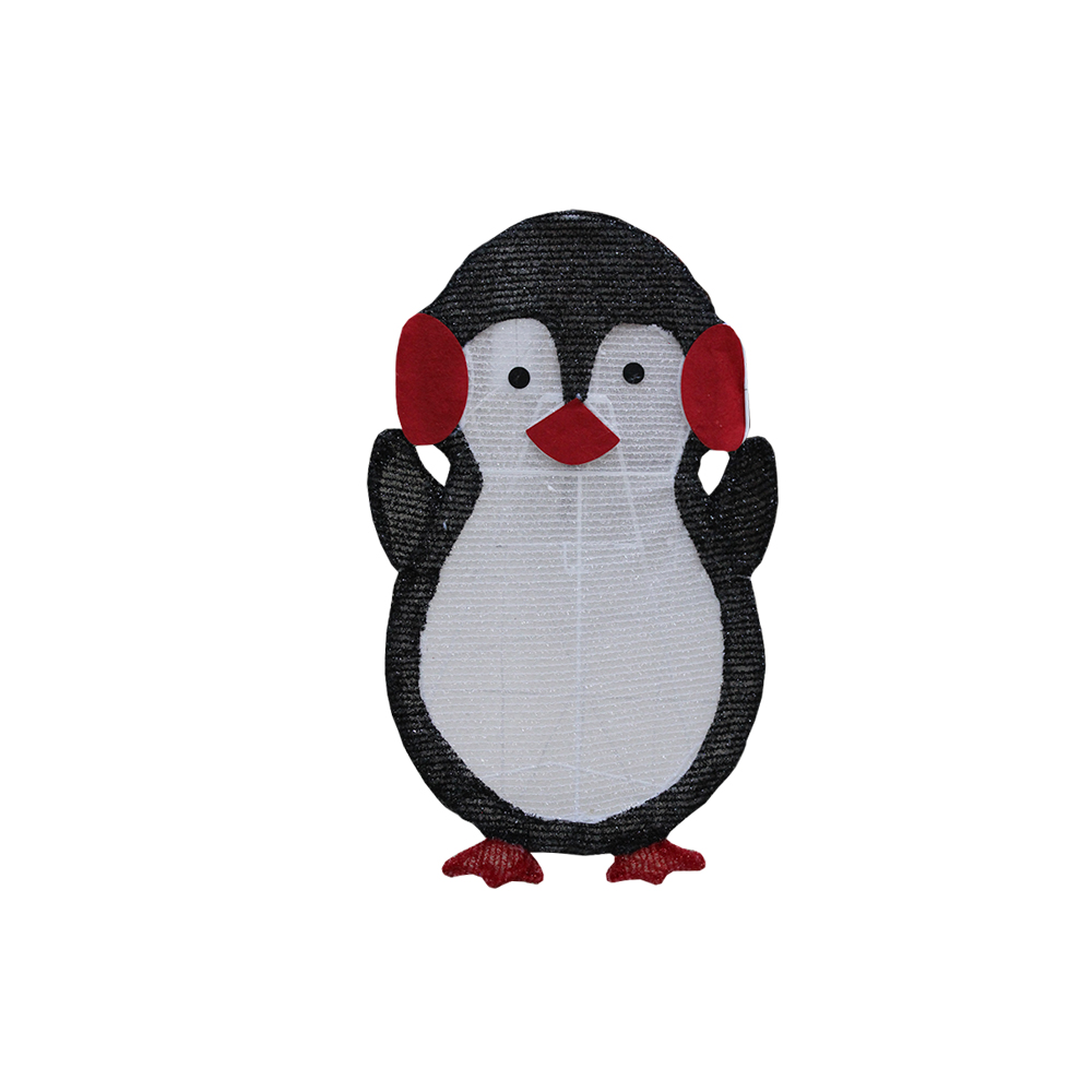 Decoración Navideña Pingüinos Tela Luz Led Estructura Metalica 85cm - Image 5