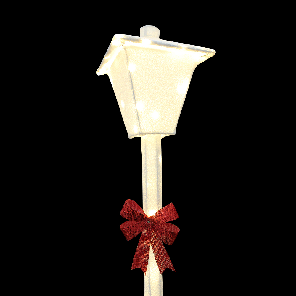 Farol Navideño De Tela 1.50m Con Luces Led Estructura Metalica - Image 5