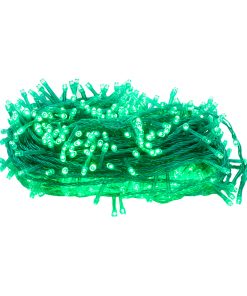 Serie Navideña Mágica 100 Luz Led Verde 7mts Cable Verde