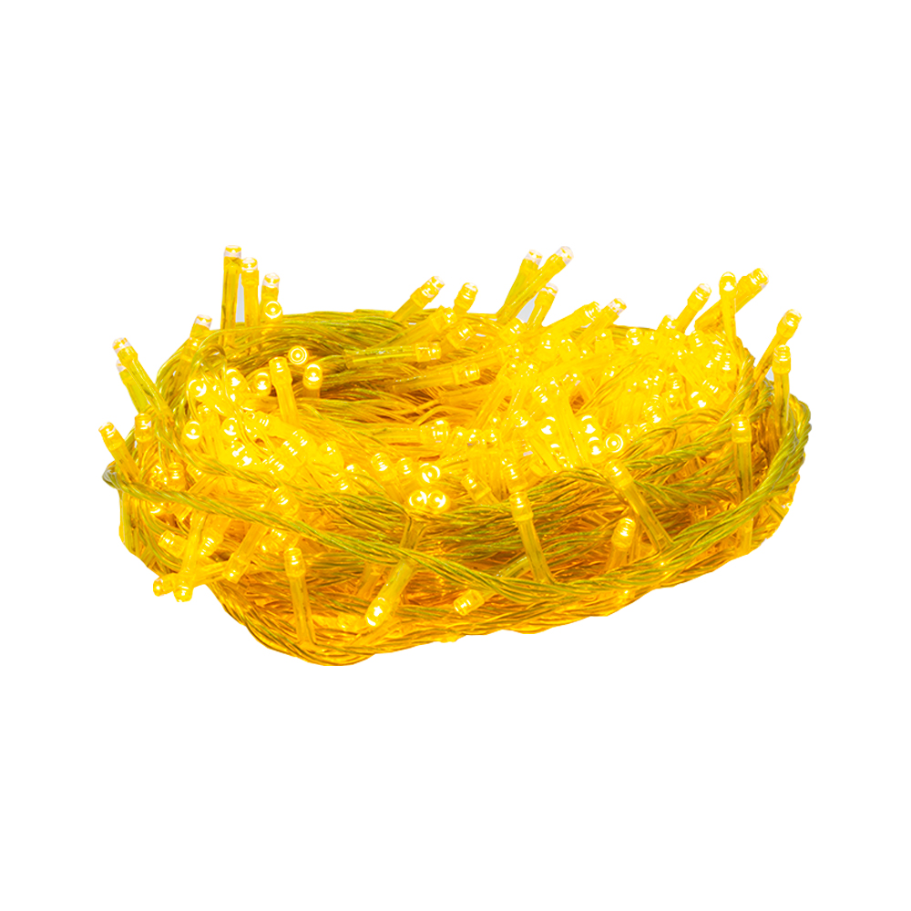 Serie Navideña Mágica 500 Led Luz Amarilla 23mts 8 Funciones