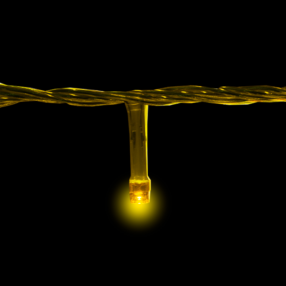 Serie Navideña Mágica 300 Led Luz Amarilla 13.5mts 8 funciones - Image 8