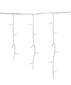 Serie Cascada Navideña Luz Led Cian 300 Led 6.5mts 8 Funciones