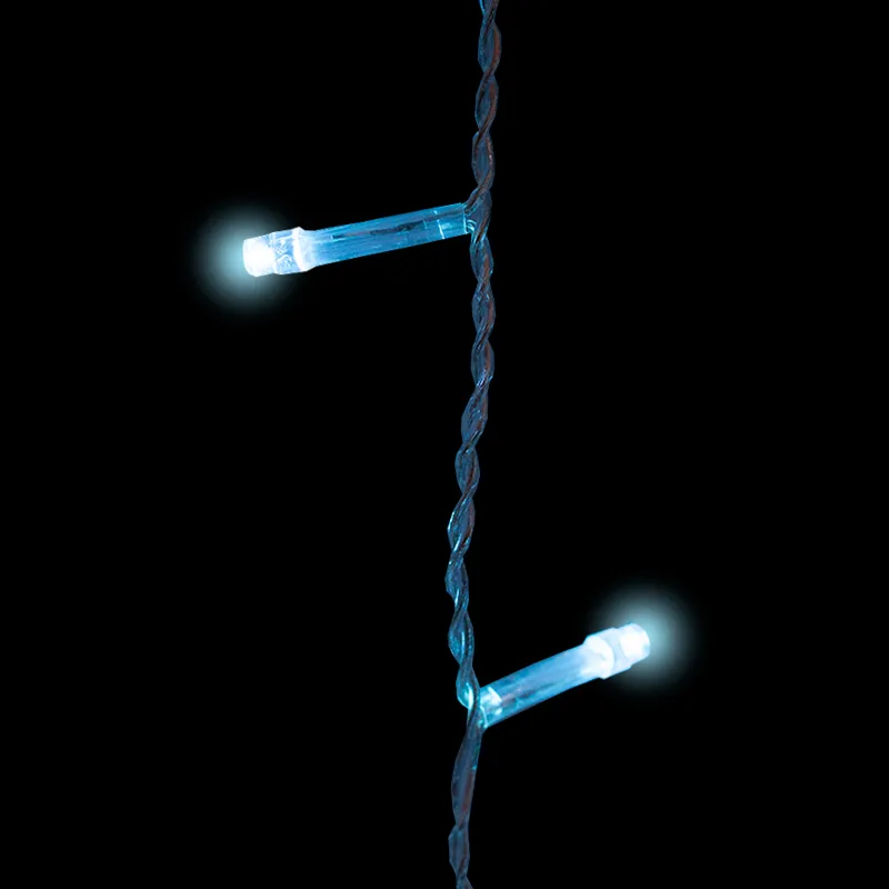 Serie Cascada Navideña Luz Led Cian 300 Led 6.5mts 8 Funciones - Image 6