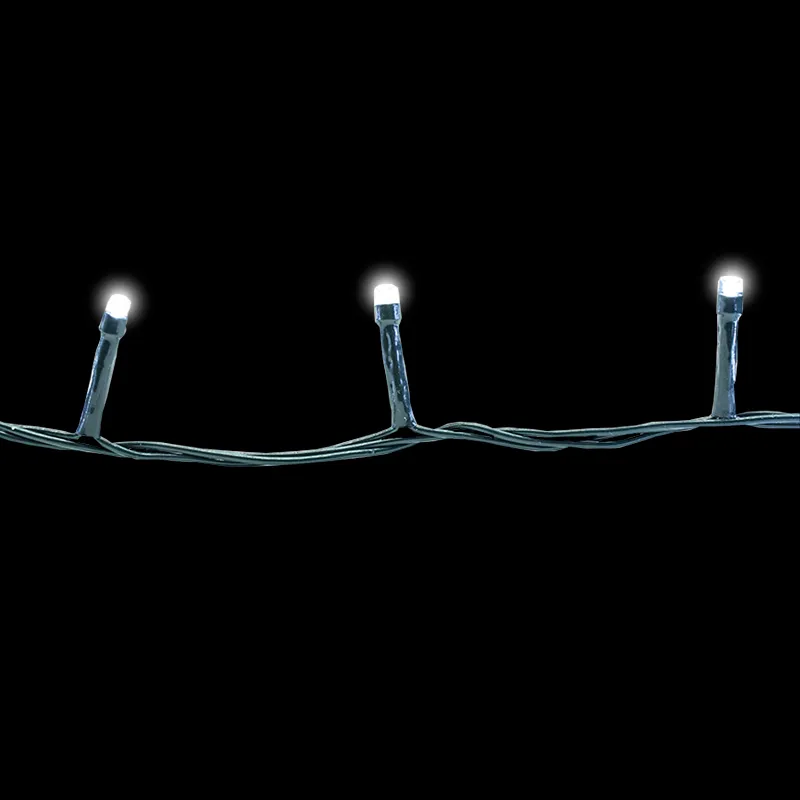 Serie Navideña 60 Luces Led Luz Blanca 3.5mts 8 Funciones - Image 4