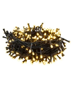 Serie Navideña 60 Luces Led Luz Cálida 3.5 Mts Cable Verde