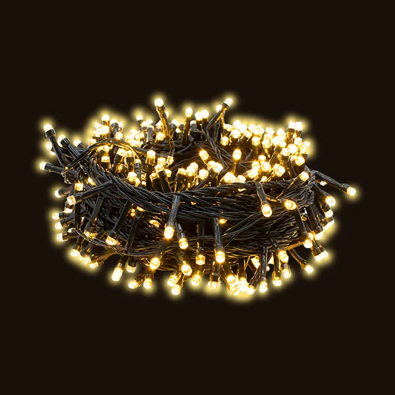 Serie Navideña 60 Luces Led Luz Cálida 3.5 Mts Cable Verde - Image 3