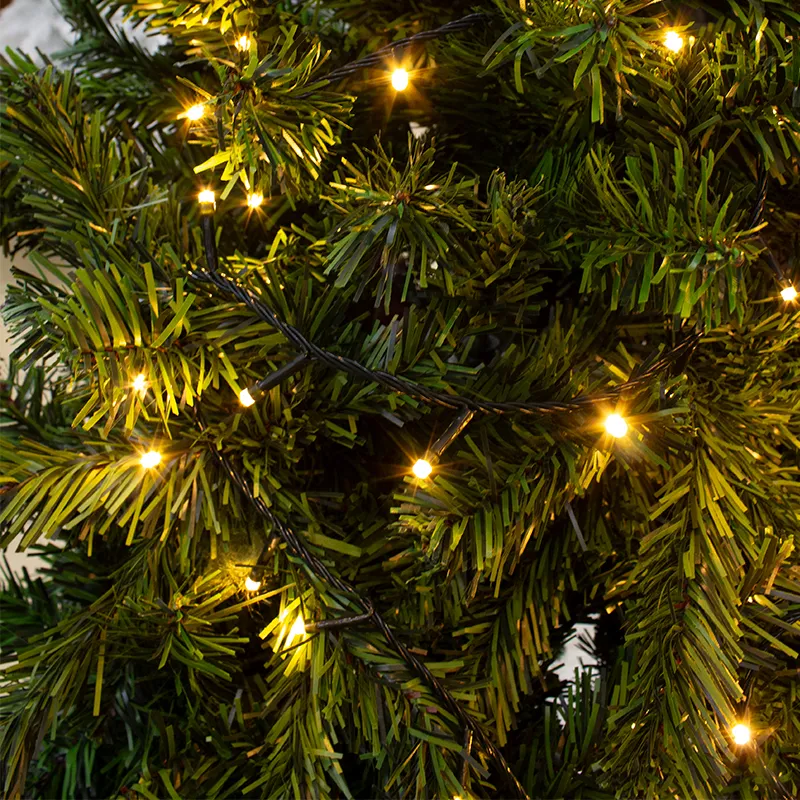 Serie Navideña 60 Luces Led Luz Cálida 3.5 Mts Cable Verde - Image 2