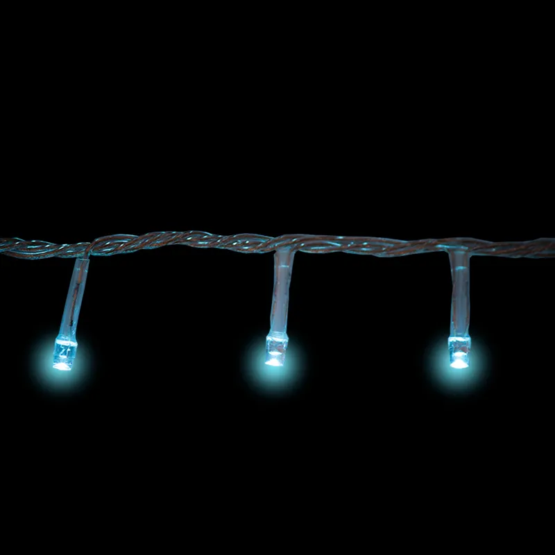 Serie Navideña Musical 140 Luces Led Luz Azul Cian 6.8mts - Image 5