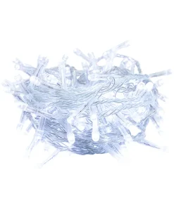 Serie Navideña Musical 140 Led Luz Blanca 6.8 Mts 8 Funcione