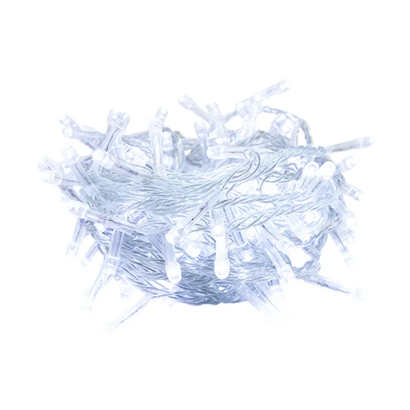 Serie Navideña Musical 140 Led Luz Blanca 6.8 Mts 8 Funcione