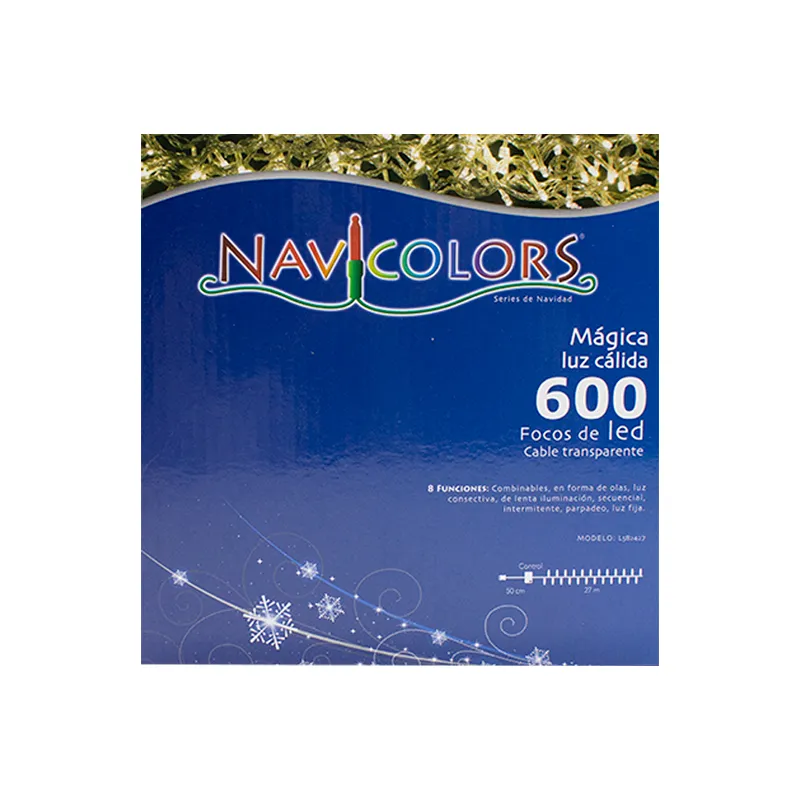 Serie De Luces Led Navideña 600 Focos Luz Cálida 27 Metros - Image 7