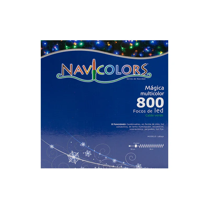 Serie Navideña 800 Led Luz Multicolor 36 Metros 8 Funciones - Image 9