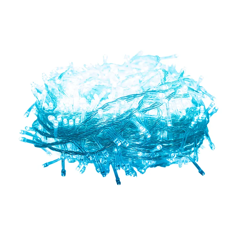 Serie Navideña 1000 Luces Led Luz Azul Cian 45mts 8 funciones