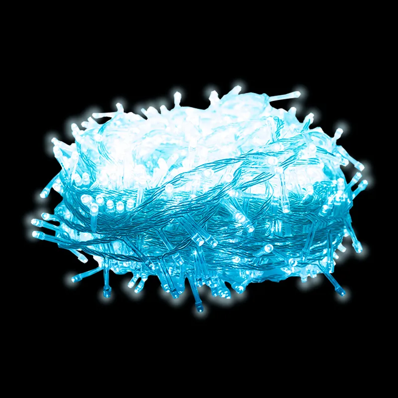 Serie Navideña 1000 Luces Led Luz Azul Cian 45mts 8 funciones - Image 5