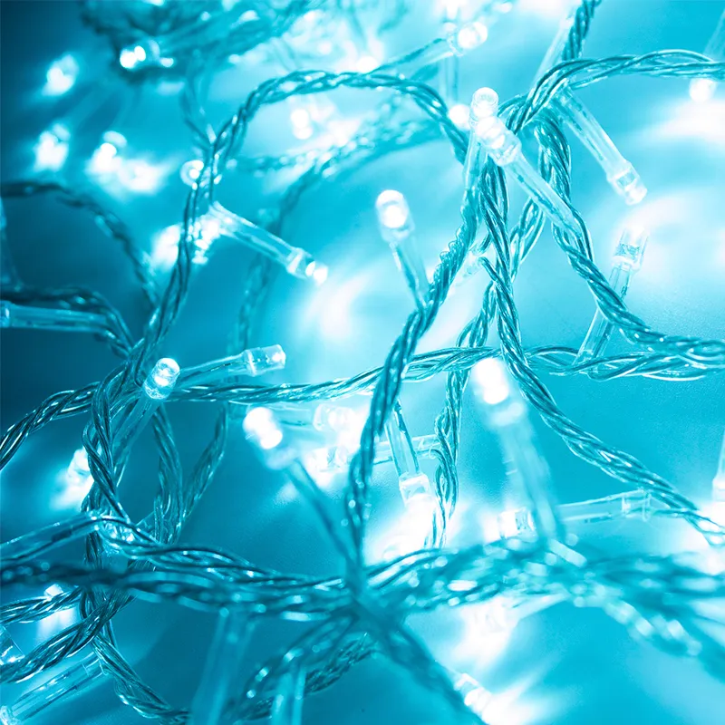 Serie Navideña 1000 Luces Led Luz Azul Cian 45mts 8 funciones - Image 2