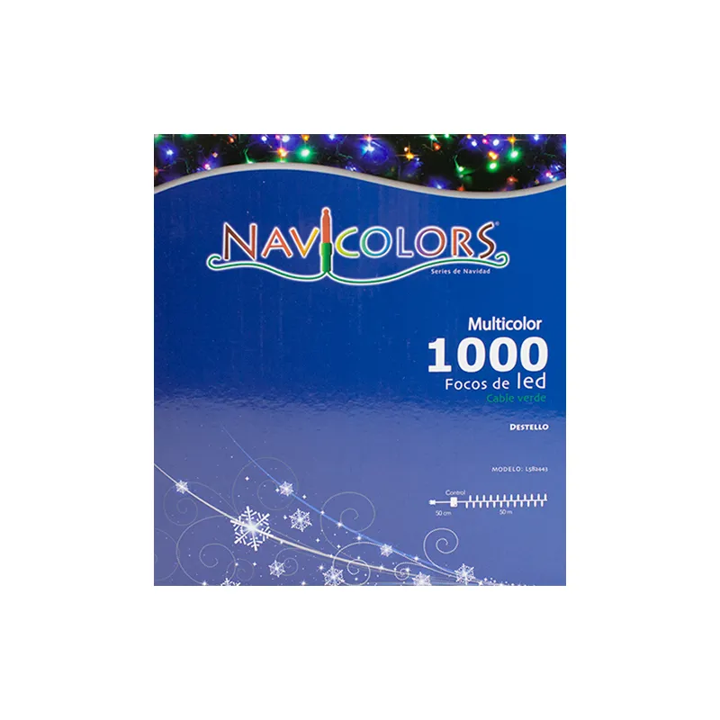 Serie Navideña 1000 Led Luz Multicolor Destello 50 Metros - Image 9