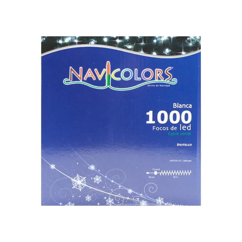 Serie Navideña 1000 Luces Led Luz Blanca Destello 50 Metros - Image 9