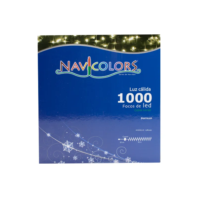 Serie Navideña 1000 Luces Led Luz Cálida Destello 50 Metros - Image 9