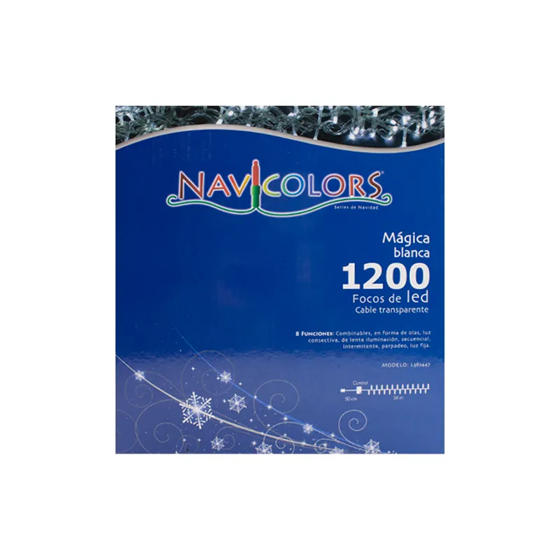 Serie De Luces Led Navideña 1200 Focos Luz Blanca 54 Metros - Image 9