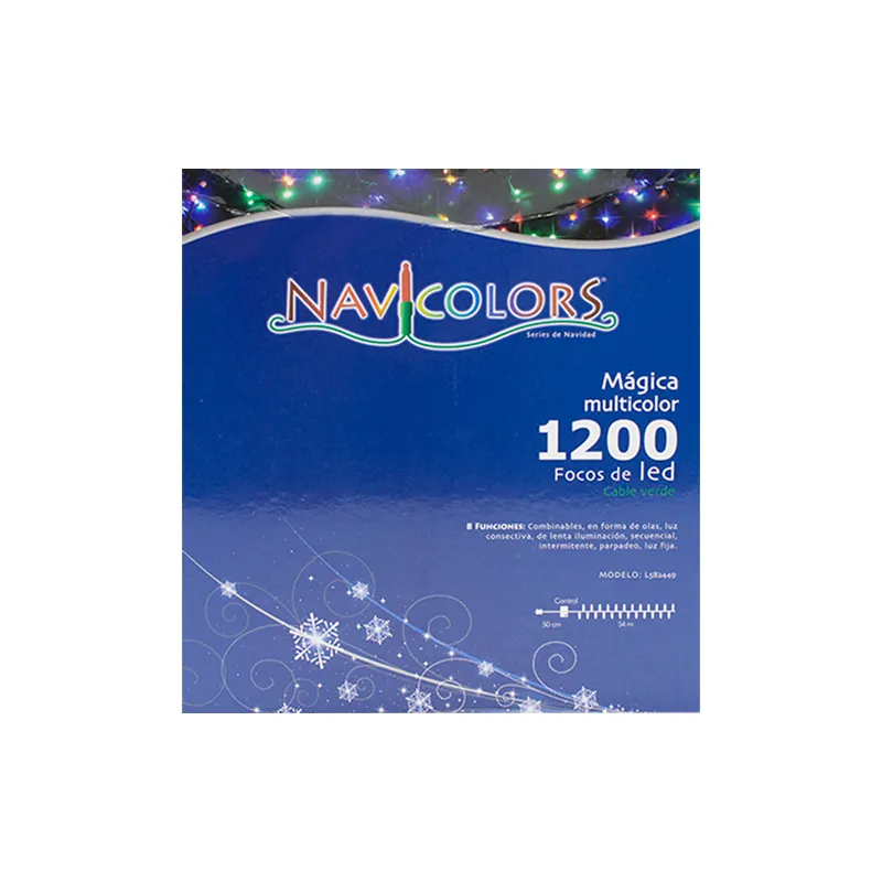 Serie Navideña 1,200 Led Multicolor Mágica 8 Funciones - Image 9