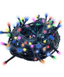 Serie Navideña 500 Luces Led Tipo Lupa Luz Multicolor 23mts