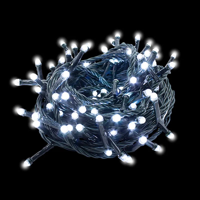 Serie Navideña 500 Luces Led Luz Blanca 23mts 8 Funciones - Image 5