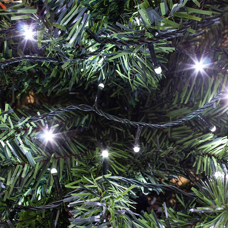 Serie Navideña 500 Luces Led Luz Blanca 23mts 8 Funciones - Image 2