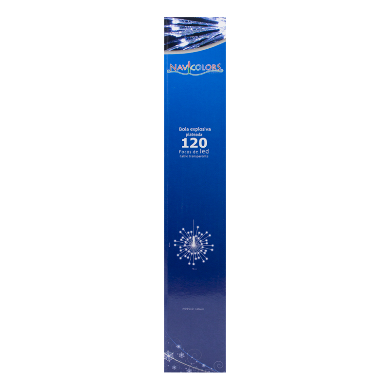 Decoración Navideña Bola Explosiva Con 120 Led Luz Blanca - Image 5