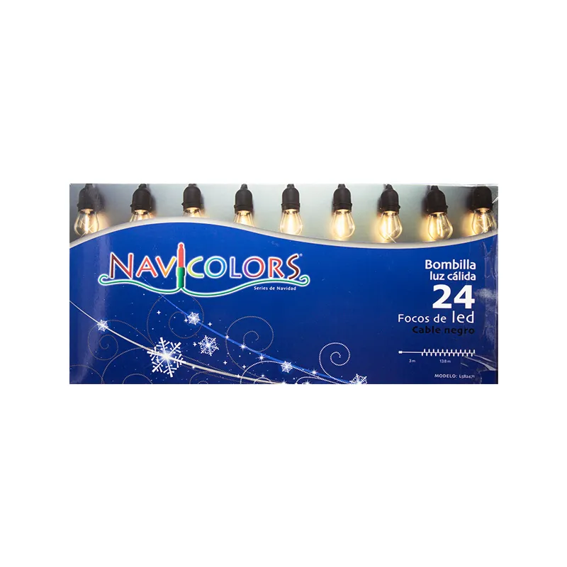 Guirnalda De Luces Led Exterior 17m 24 Focos Led Luz Cálida - Image 8