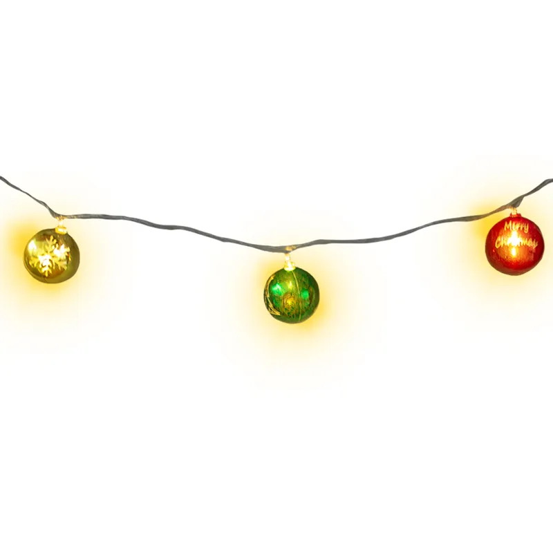 Serie Navideña 20 Luces Led Forma Esferas Luz Cálida 4.5mts - Image 2