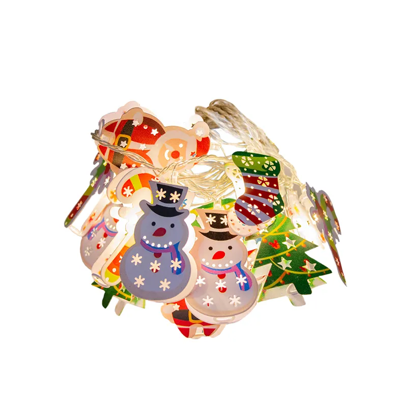 Serie Navideña 20 Led De Figuras De Metal Luz Cálida 4.5mts - Image 2