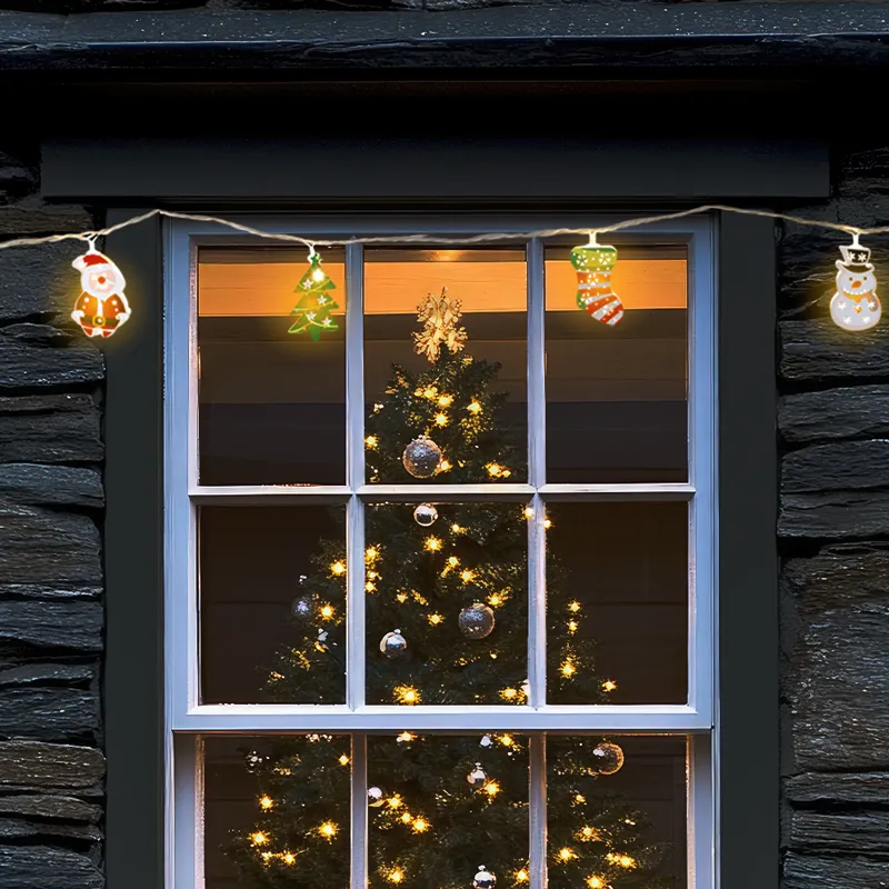 Serie Navideña 20 Led De Figuras De Metal Luz Cálida 4.5mts - Image 6