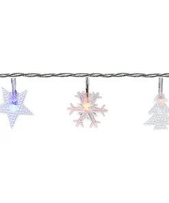 Serie Navideña 20led Figuras Navideñas Luz Multicolor 4.5mts