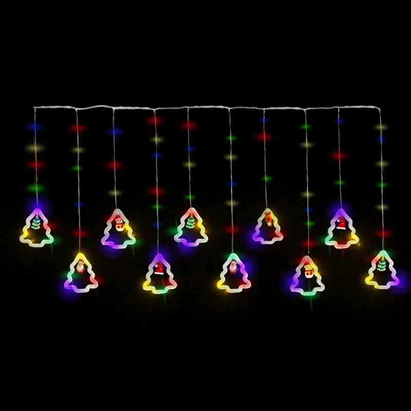 Serie Navideña Cascada Arbol Navidad Led Multicolor 3.5mts - Image 8