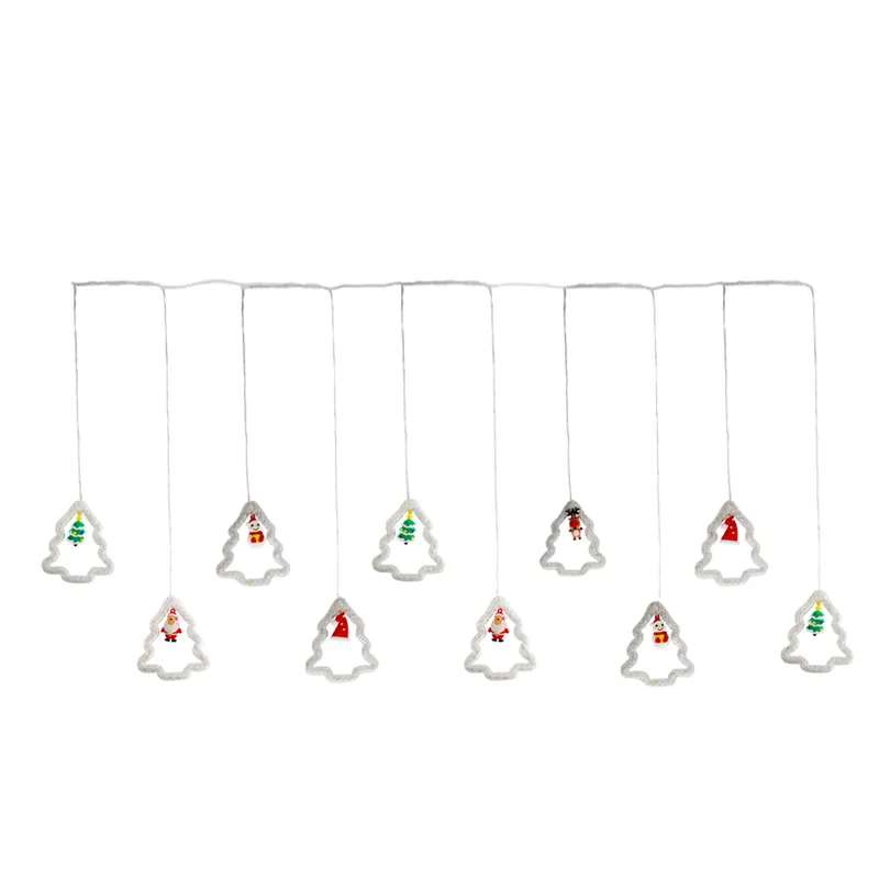 Serie Navideña Cascada Arbol Navidad Led Multicolor 3.5mts