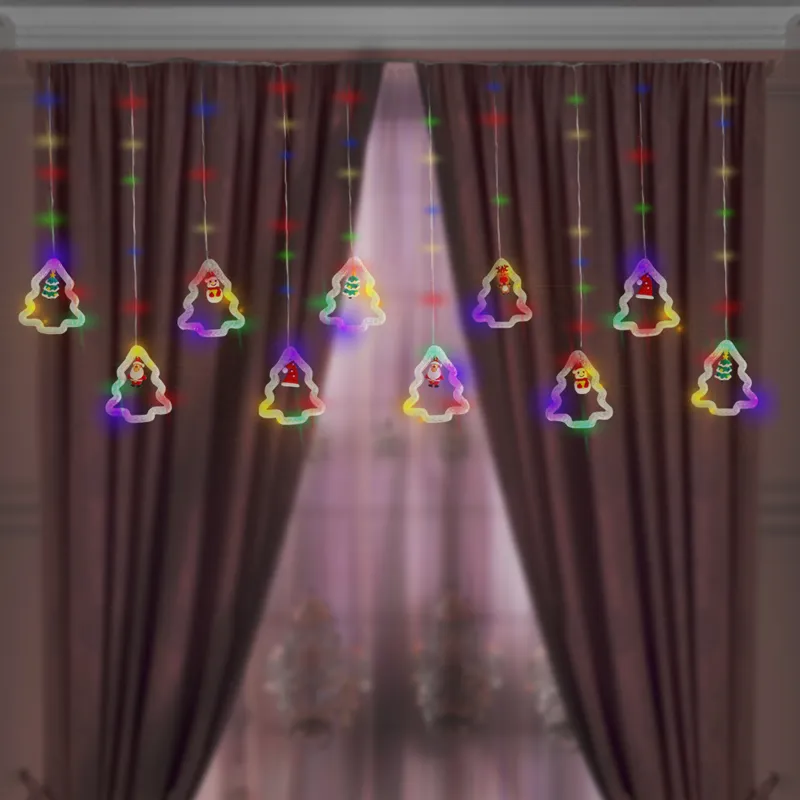 Serie Navideña Cascada Arbol Navidad Led Multicolor 3.5mts - Image 9