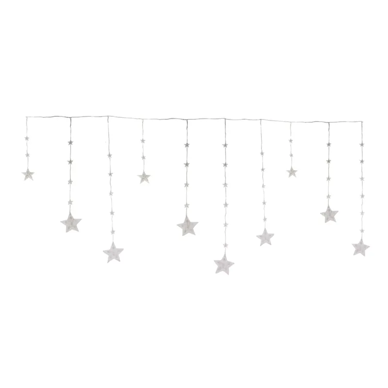 Serie Navideña Cascada De Estrellas Led Luz Cálida 3.5mts - Image 3