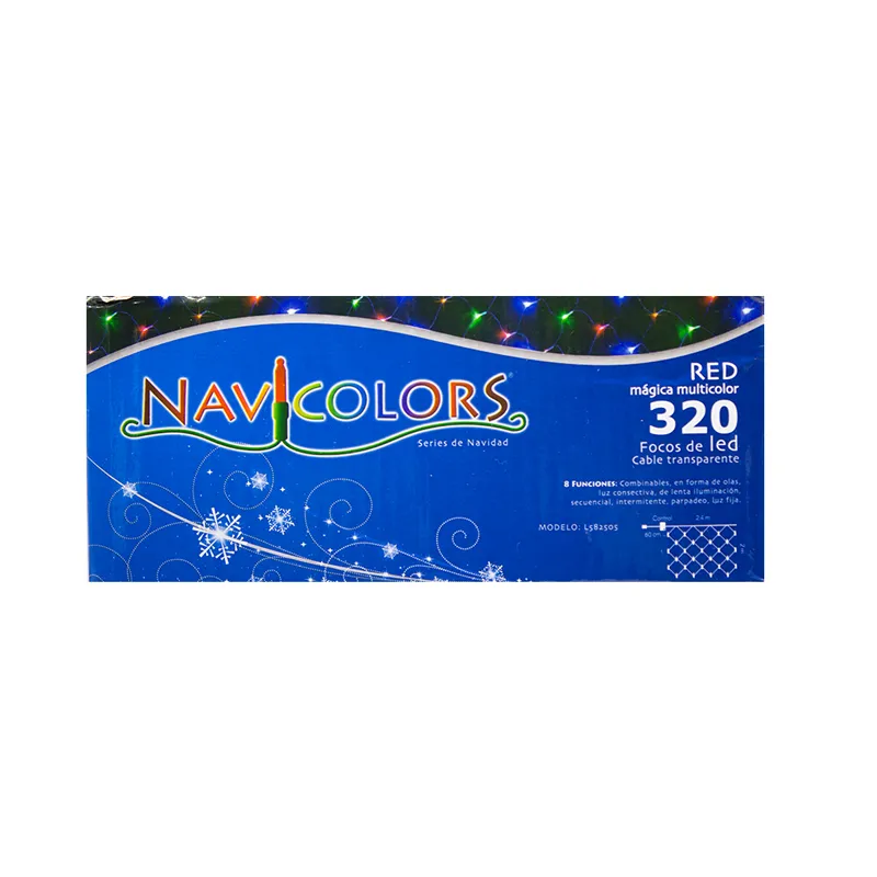 Red Luces Led Navideña 320 Led Luz Multicolor 3mts 8 funciones - Image 7