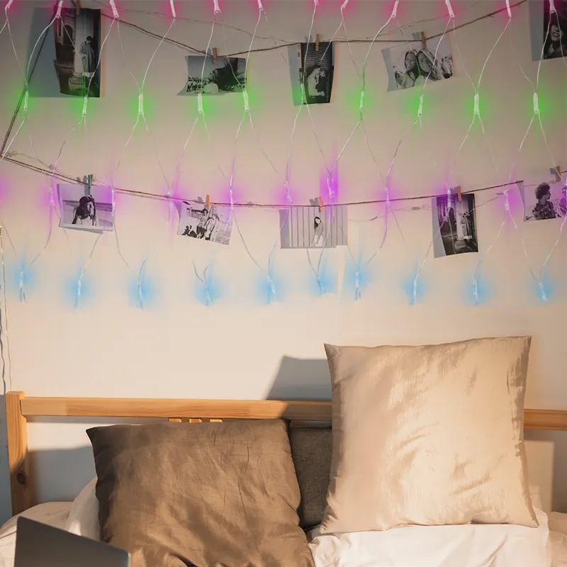 Red Luces Led Navideña 320 Led Luz Multicolor 3mts 8 funciones - Image 6